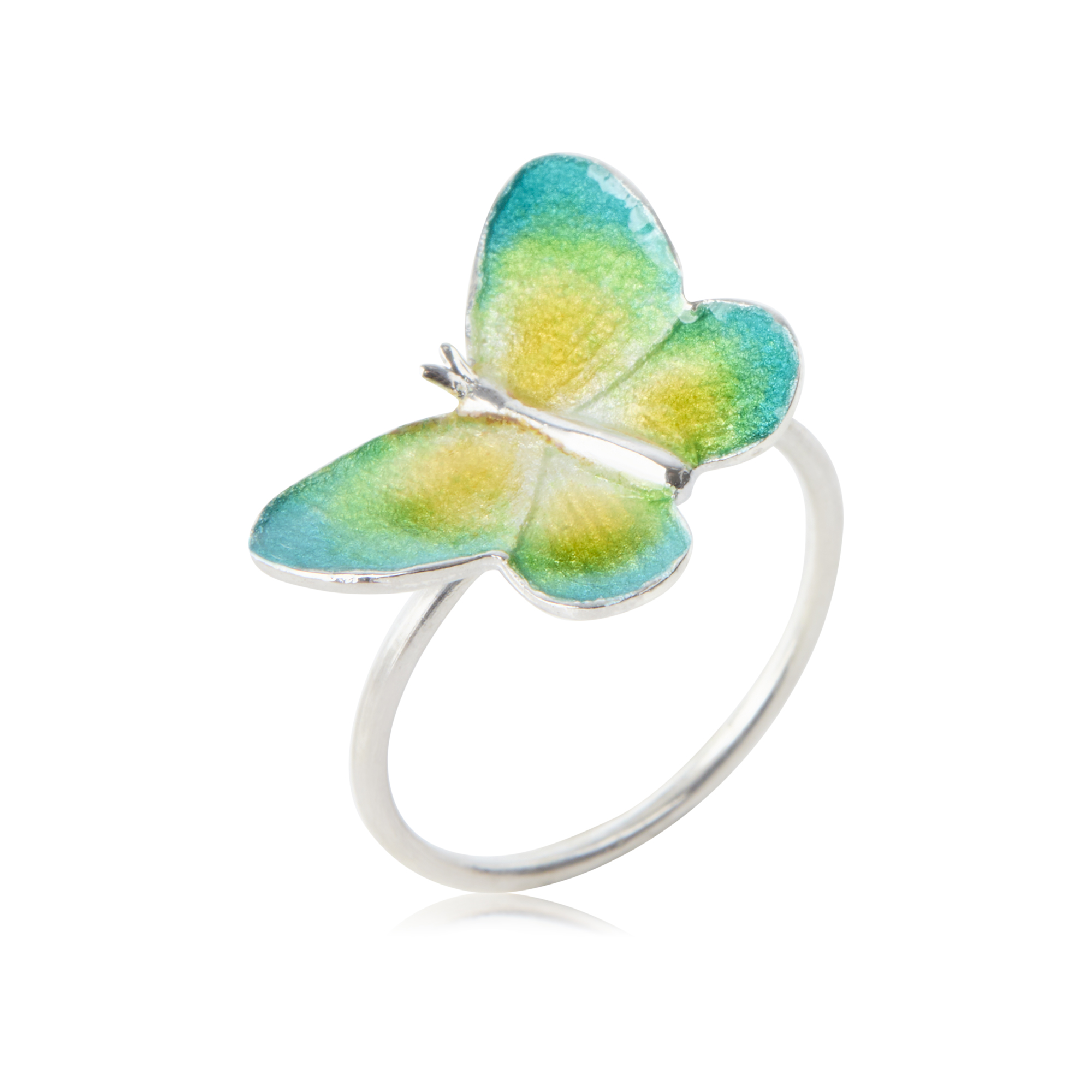BUTTERFLY enameled ring