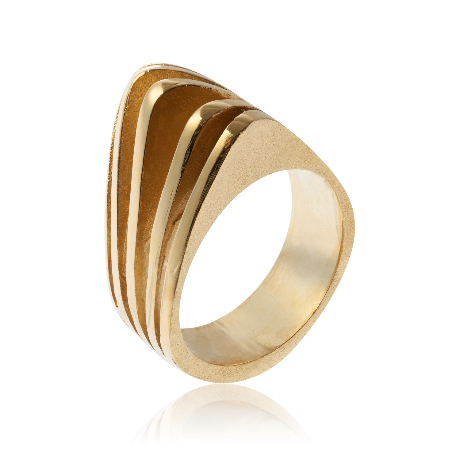 PARABOLA gold plated ring