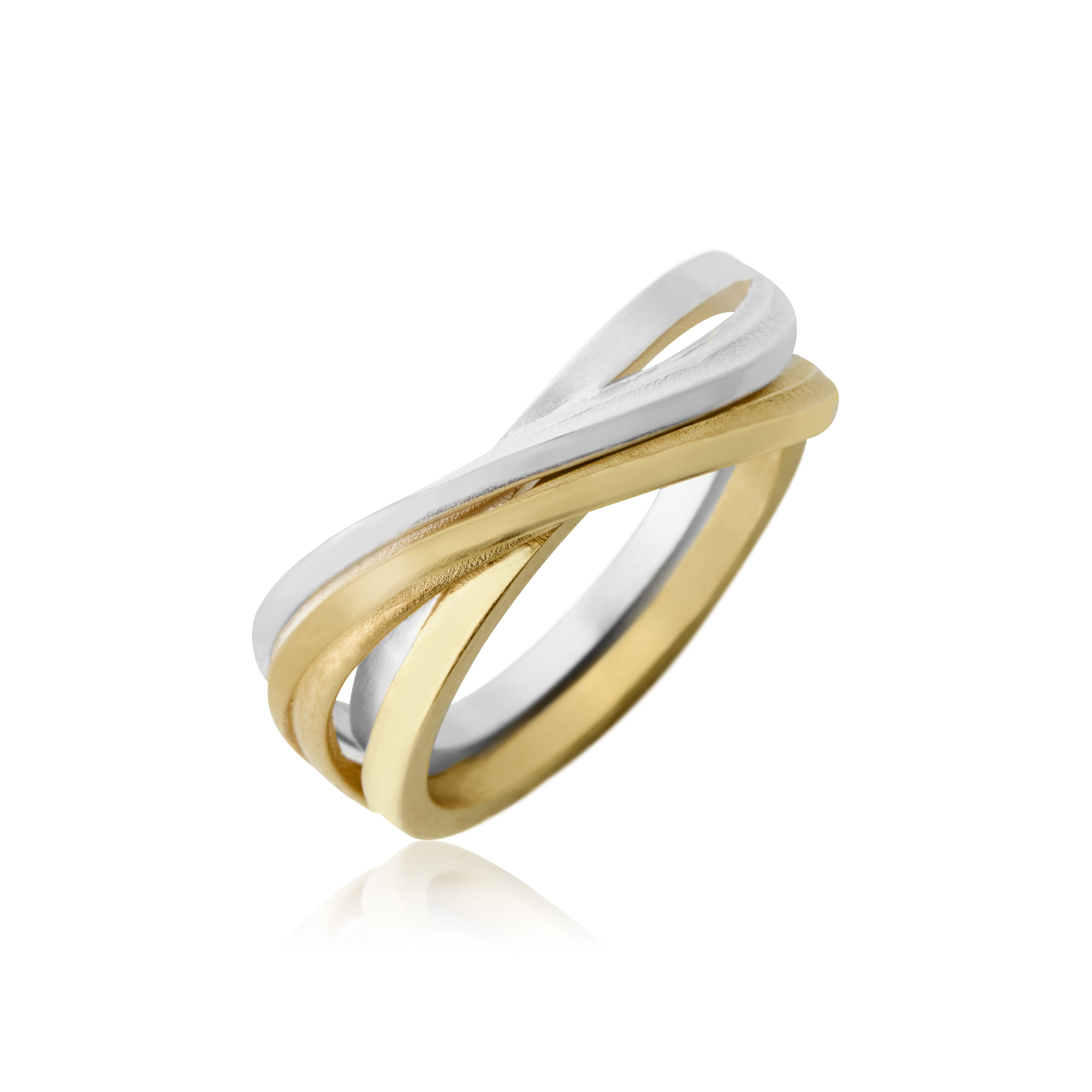 Delta silver ring
