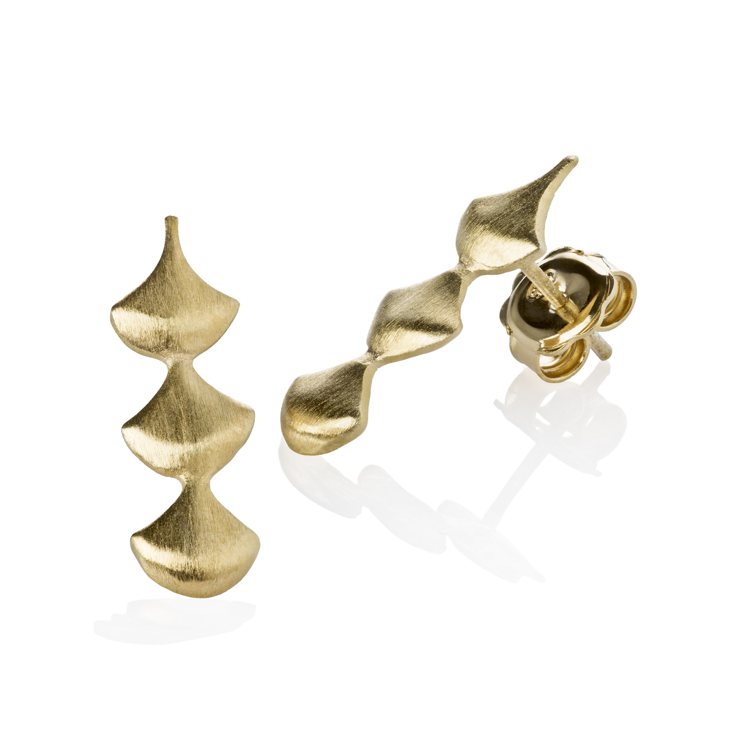 Gold-plated silver earrings Teules